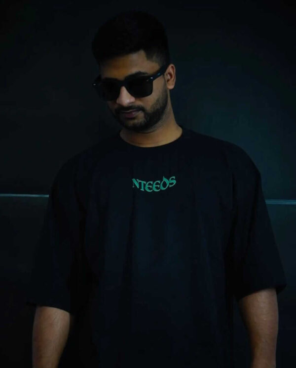 Nteeds Premium Quality Black Printed T - Shirt - Image 2